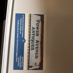 Tower Avenue Antiques - Business card