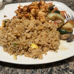 Chicken and shrimp hibachi Chicken and shrimp hibachi