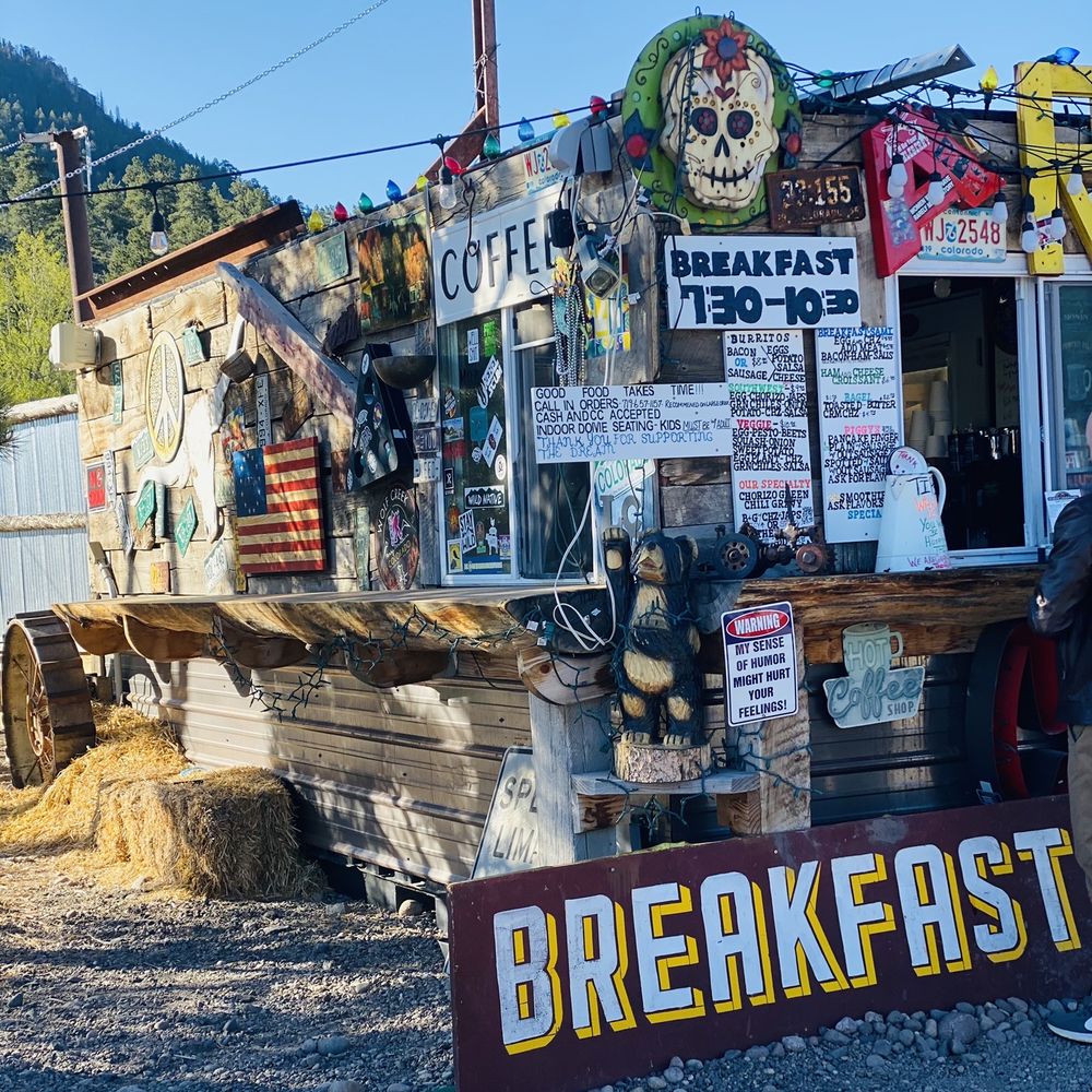 Rachel's Keep On Keepin On Coffee - a man standing in front of a coffee shop - Food Trucks Near Me - South Fork, Colorado Rachel's Keep On Keepin On Coffee - a man standing in front of a coffee shop - Food Trucks Near Me - South Fork, Colorado