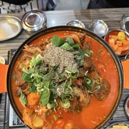 Spicy pork neck bone hotpot Spicy pork neck bone hotpot