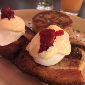 Snooze, an A.M. Eatery - Up close Habanero Pork Belly Benny. - Breakfast & Brunch Near Me - Tustin, California Snooze, an A.M. Eatery - Up close Habanero Pork Belly Benny. - Breakfast & Brunch Near Me - Tustin, California