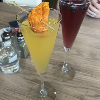 Hash Kitchen Arcadia - The peach and blueberry mimosas. - Breakfast & Brunch Near Me - Phoenix, Arizona