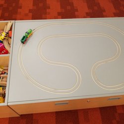 Forsyth County Public Library - Train table