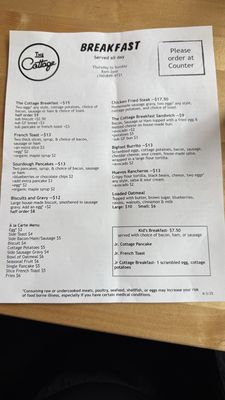 Menu photo 2 The Cottage Bread And Breakfast Cathlamet, WA Menu photo 2 The Cottage Bread And Breakfast Cathlamet, WA
