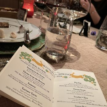 The Herbfarm - Tonight's menu - Modern European Near Me - Woodinville, Washington