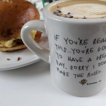 Sunflower Caffe - Lavender latte - Coffee & Tea Near Me - Sonoma, California