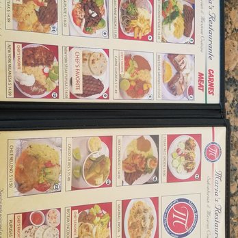 Marias Restaurant - Menu as of 4/20/18 - Mexican Near Me - San Mateo, California