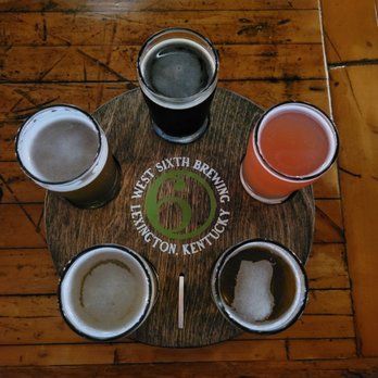West Sixth Brewing - Beer flight time! - Breweries Near Me - Lexington, Kentucky