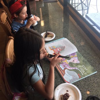 Classic Coffee - Just enjoying a lil snack after their piano lesson! Nutella scones and hot chocolate! Yumm!! - Coffee & Tea Near Me - Glendora, California