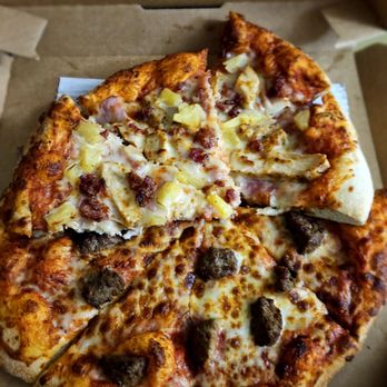 Marco's Pizza - 2 different pizzas meatballs, and I believe Hawaiian. - Pizza Near Me - Gainesville, Florida
