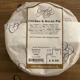 U Bake Chicken and Bacon pie - yum U Bake Chicken and Bacon pie - yum