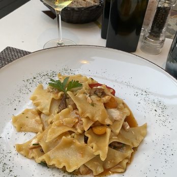 Trattoria dei Mori - Pasta with local fish and mushrooms - Italian Near Me - Sorrento, NA Trattoria dei Mori - Pasta with local fish and mushrooms - Italian Near Me - Sorrento, NA