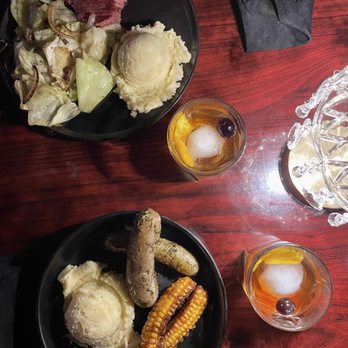 Celtic Spirits Speakeasy - Bangers and mash, colcannon, corn ribs and corned beef, cabbage and colcannon. Both were so tasty! - Speakeasies Near Me - Randle, Washington