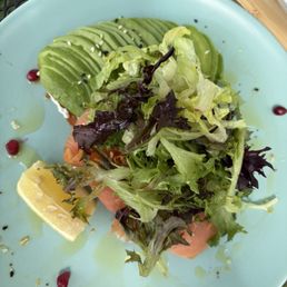 Toast Salmon Avo