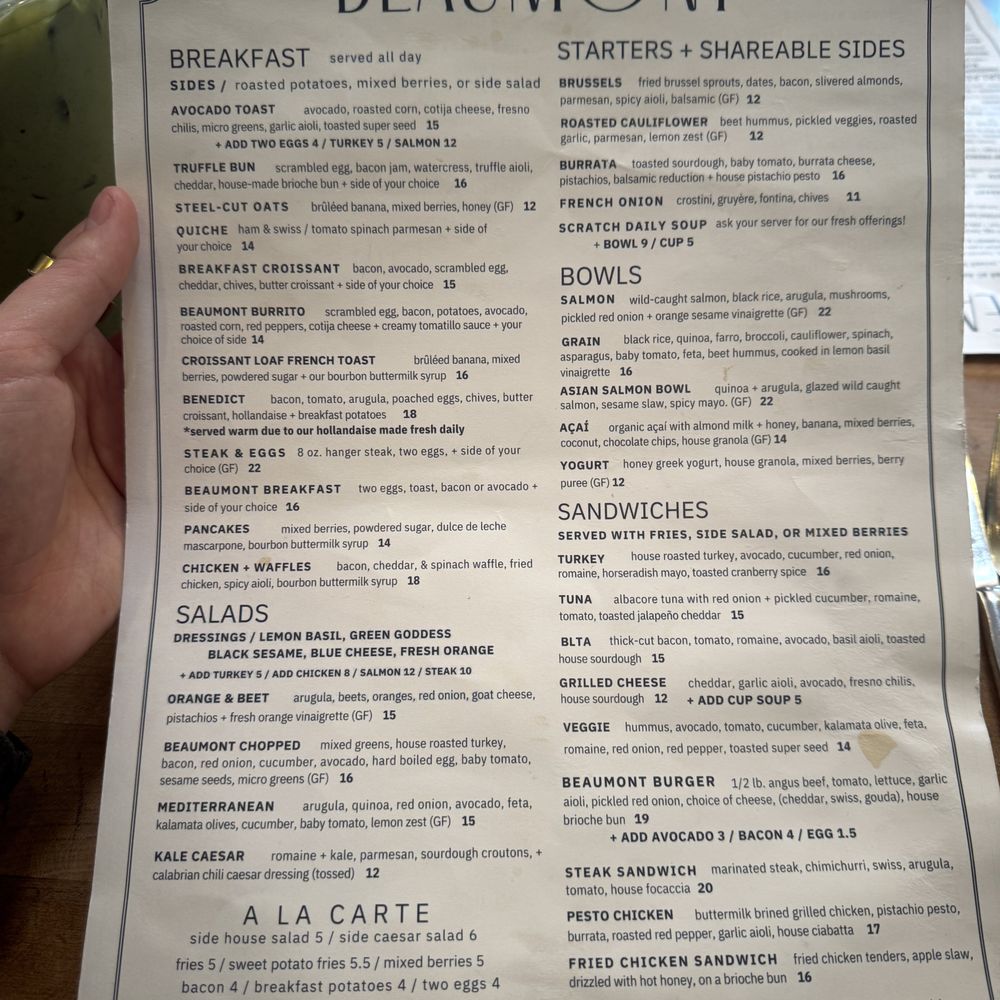 Beaumont Bakery & Cafe - menu - Coffee & Tea Near Me - Millcreek, Utah