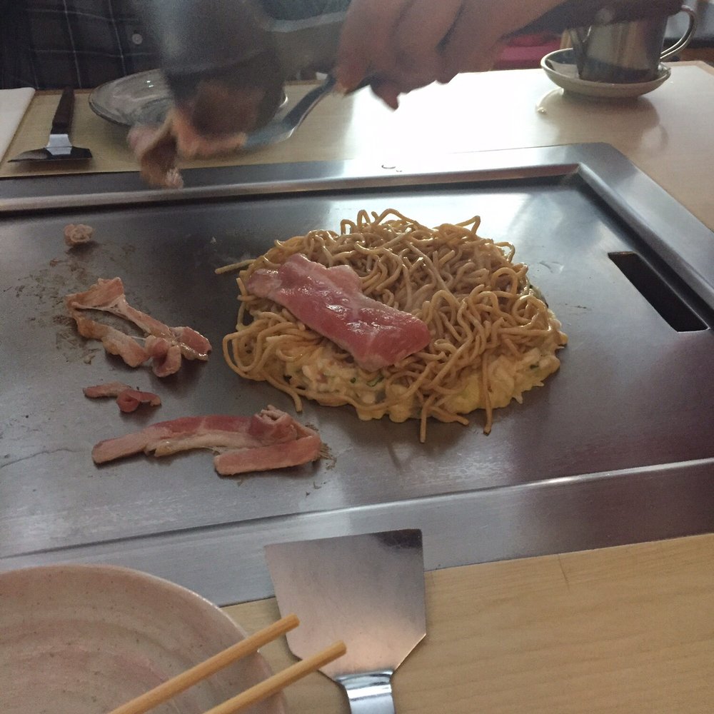 Abeno - Making the okonomiyaki - Japanese Near Me - London, XGL