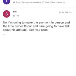 The Lens Depot - My confrontation with Oscar, the owner.