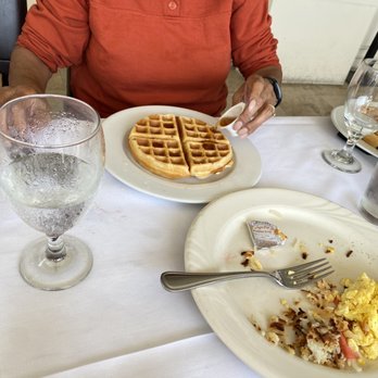 Coco Palm Restaurant - Rock hard waffles that came out 30min after we had eaten... - Cuban Near Me - Pomona, California