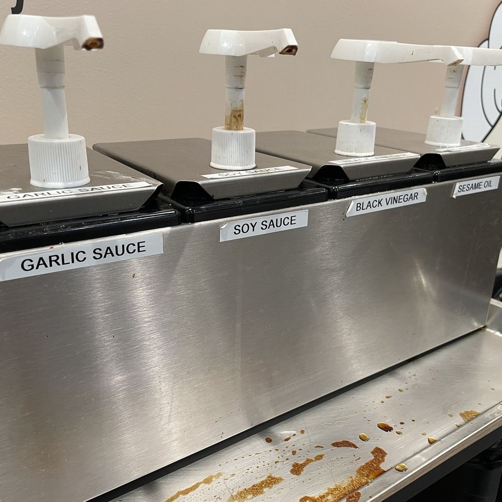 Bafang Dumpling - Sauce options. - Bubble Tea Near Me - Temple City, California