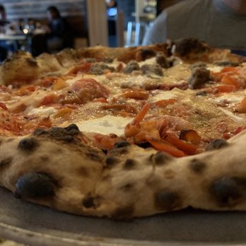 Krust Pizza & Bourbon Bar - sausage pie, half without meat - Pizza Near Me - Middletown, Connecticut