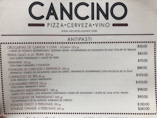 Menu photo 3 Cancino Ciudad de México, DIF Menu photo 3 Cancino Ciudad de México, DIF