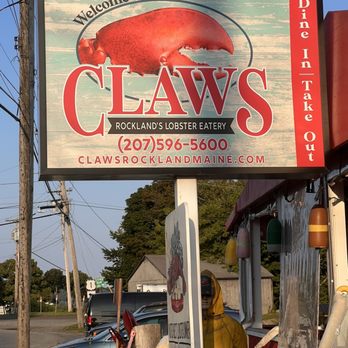Claws - Street sign - Seafood Near Me - Rockland, Maine