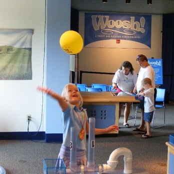 EdVenture Children's Museum - Whoosh! Chasing balloon at the Air Play exhibit - Children's Museums Near Me - Columbia, South Carolina