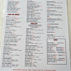 Nora's Place - Menu 12/2024
