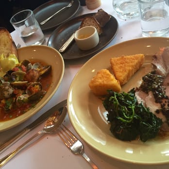 Chez Panisse - The clams and pork loin. Delicious - New American Near Me - Berkeley, California