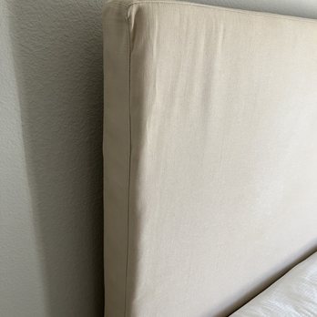 Steam Master Cleaning - Headboard stretched out with heat and pressure - Carpet Cleaning Near Me - Dallas, Texas Steam Master Cleaning - Headboard stretched out with heat and pressure - Carpet Cleaning Near Me - Dallas, Texas