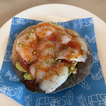Austin Oyster Co. - Scallop tostada - Seafood Near Me - Austin, Texas