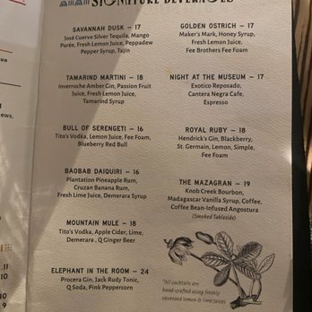 Baobab Lounge - Drink menu - Lounges Near Me - Savannah, Georgia Baobab Lounge - Drink menu - Lounges Near Me - Savannah, Georgia