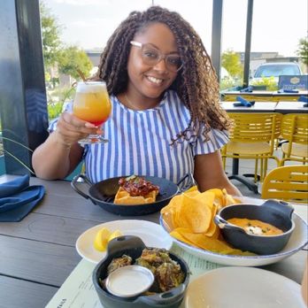 Tupelo Honey Southern Kitchen & Bar - Cheeky Tiki on the patio, Brussels, pimento cheese dip - New American Near Me - Irving, Texas Tupelo Honey Southern Kitchen & Bar - Cheeky Tiki on the patio, Brussels, pimento cheese dip - New American Near Me - Irving, Texas