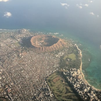Diamond Head State Monument - View from plane - Parks Near Me - Honolulu, Hawaii Diamond Head State Monument - View from plane - Parks Near Me - Honolulu, Hawaii
