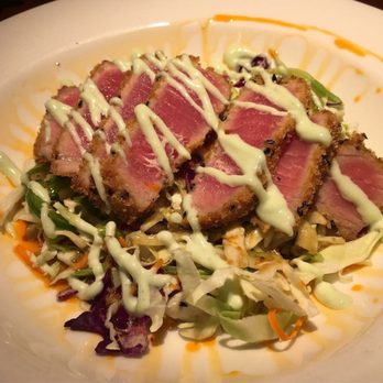Firestone Walker - Paso Robles - PANKO CRUSTED AHI Served with snow pea slaw, wasabi aioli, chili oil - Breweries Near Me - Paso Robles, California Firestone Walker - Paso Robles - PANKO CRUSTED AHI Served with snow pea slaw, wasabi aioli, chili oil - Breweries Near Me - Paso Robles, California