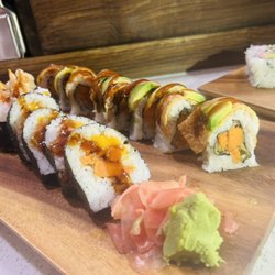 Hayashi Japanese Cuisine - V8 & mango sweet potato roll