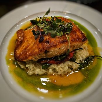 Entourage - Orange basil salmon - American Near Me - Downers Grove, Illinois Entourage - Orange basil salmon - American Near Me - Downers Grove, Illinois