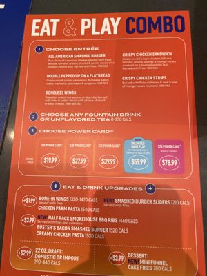 Menu photo 3 Dave & Buster's Auburn - King Auburn, WA