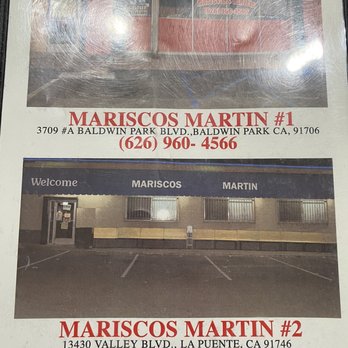 Mariscos Martin - They have 2 locations - Mexican Near Me - La Puente, California