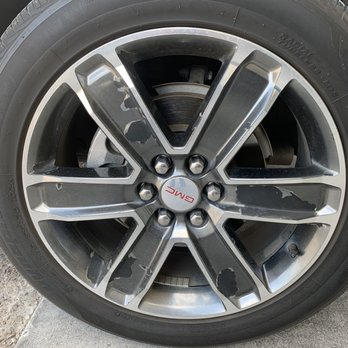 Frank Brown GMC - Clear coat peeling off rims - Auto Repair Near Me - Lubbock, Texas
