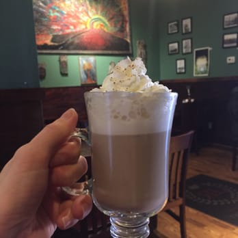 Revolutionary Lounge & Cafe - Chai Guevara - vanilla chai with cinnamon and whipped cream, in a glass mug that lets you see how beautiful it is! Also loving the artwork. - Coffee & Tea Near Me - Toms River, New Jersey Revolutionary Lounge & Cafe - Chai Guevara - vanilla chai with cinnamon and whipped cream, in a glass mug that lets you see how beautiful it is! Also loving the artwork. - Coffee & Tea Near Me - Toms River, New Jersey