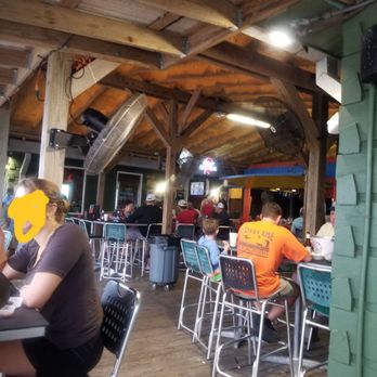 Crawgators Bar and Grill - Outdoor bar area - Seafood Near Me - Venice, Louisiana