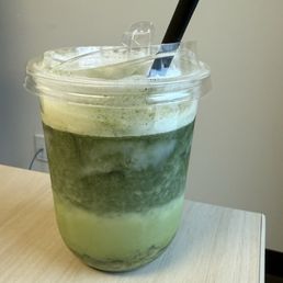 Letting my banana bread matcha sit for a little bit while I was in a meeting.