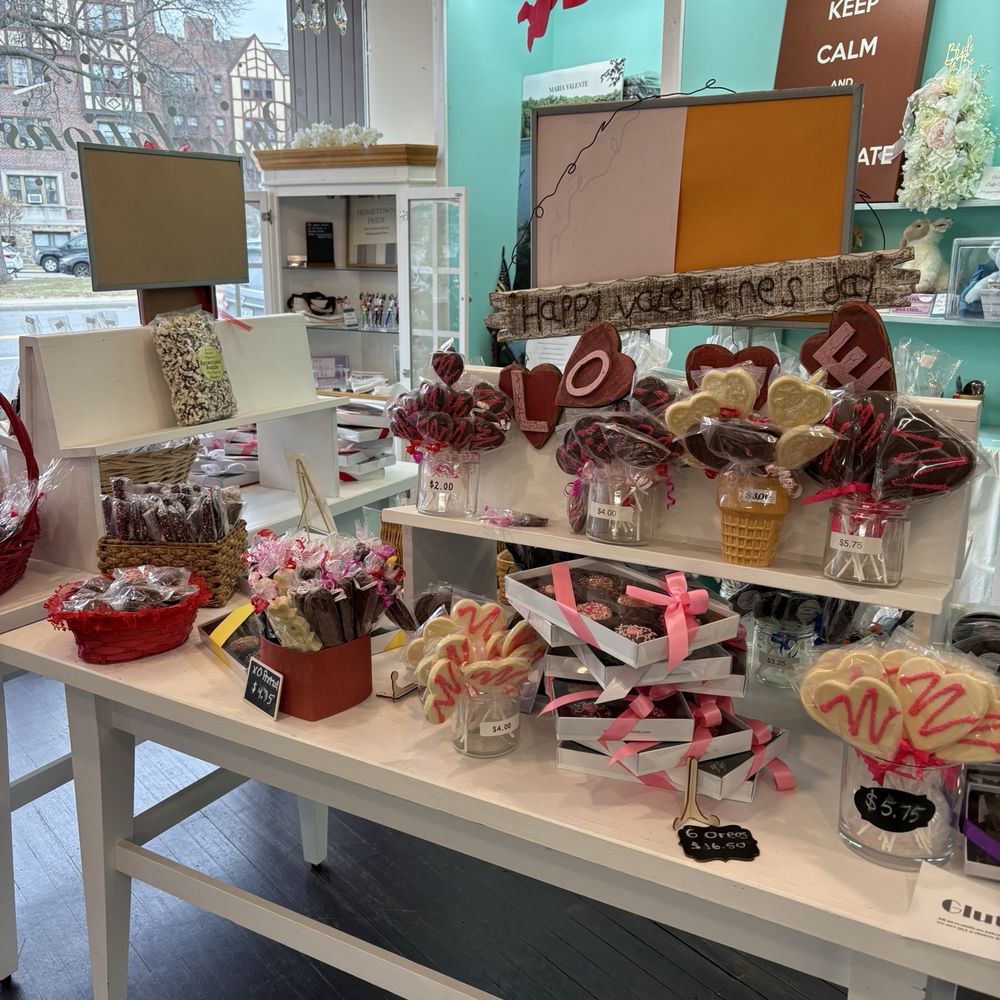 Chocolations - Valentine's display of chocolates - Desserts Near Me - Mamaroneck, New York