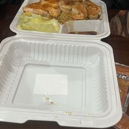 Salmon and Shrimp teriyaki Salmon and Shrimp teriyaki