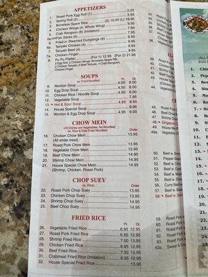 Menu photo 1 Chinatown Express Old Town, ME
