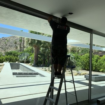 Vertical Visions - Installation of Lutron Sivoia QS Roller Shades - Shades & Blinds Near Me - Palm Desert, California