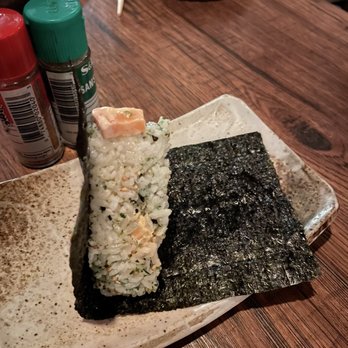 Izakaya Toribar - Spicy Raw Salmon Onigiri - Tapas/Small Plates Near Me - New York, New York Izakaya Toribar - Spicy Raw Salmon Onigiri - Tapas/Small Plates Near Me - New York, New York