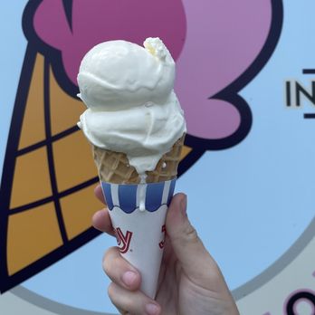 Hometown Scoops - A classic vanilla waffle cone! - Ice Cream & Frozen Yogurt Near Me - Orleans, Indiana