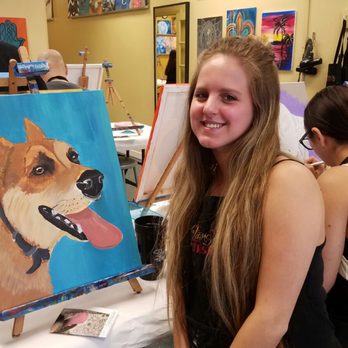 Painting with a Twist - Kendall - Everyone got to paint their own pet - Art Classes Near Me - Miami, Florida Painting with a Twist - Kendall - Everyone got to paint their own pet - Art Classes Near Me - Miami, Florida